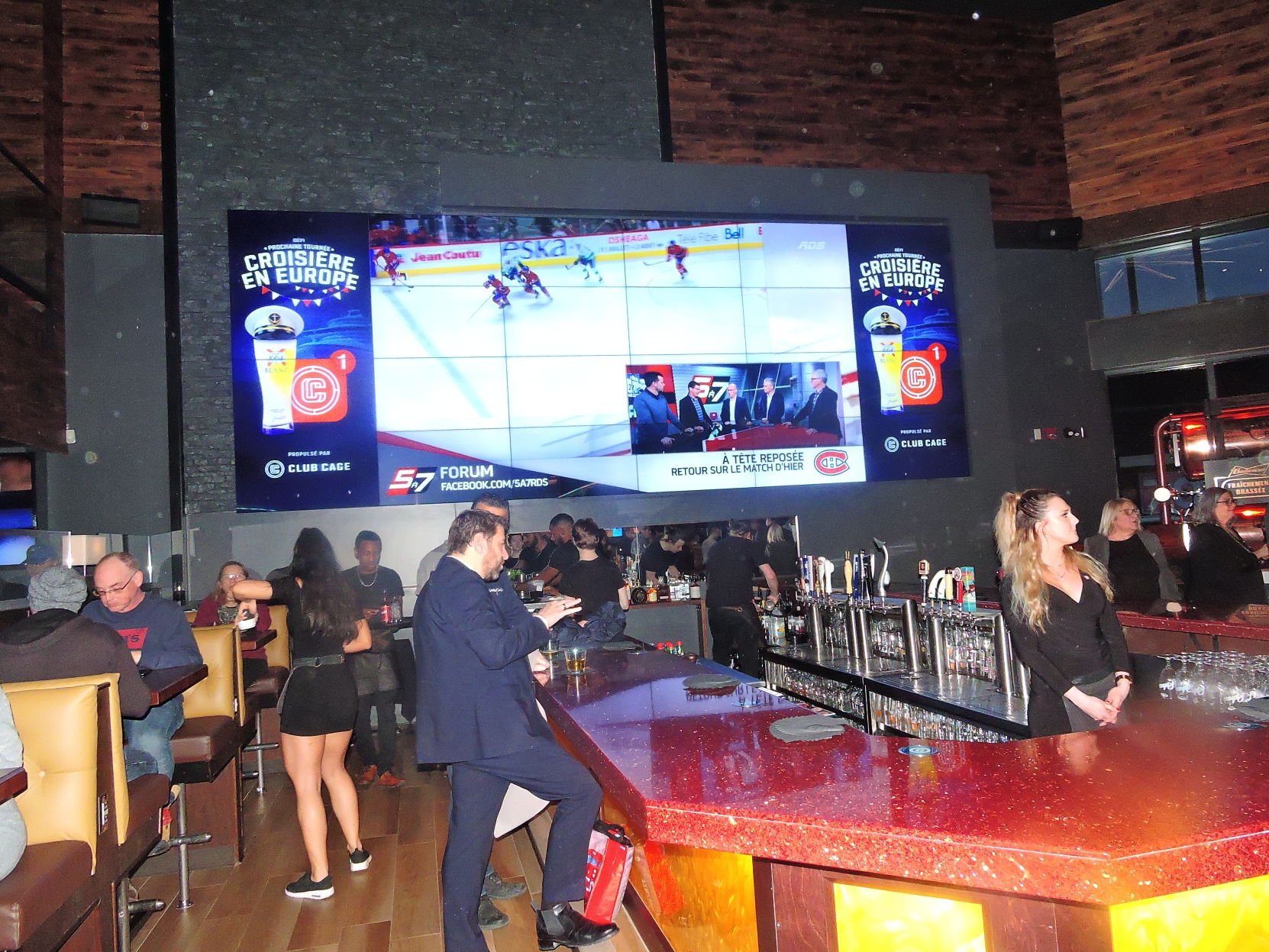 The bar.